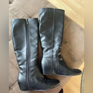 Nine West Black Heeled Boots
